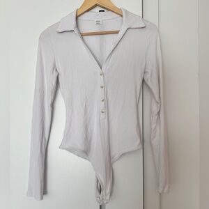 NWOT Wilfred Charlotte Button-Up Bodysuit